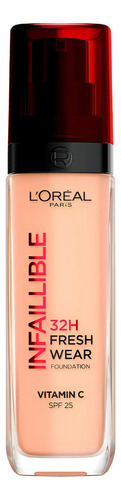 Base de maquillaje líquida L'Oréal Paris Infaillible 24H Fresh Wear Infaillible 24H Fresh Wear tono 110 rose vanilla - 30mL 30g