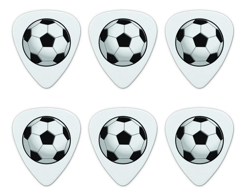 Balón Fútbol Púas Guitarra Calibre Mediano 6 Unidades