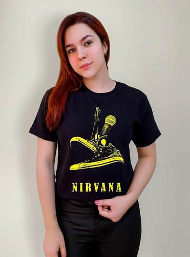 Polera Algodón Nirvana Banda De Rock Exclusivo Convers C-730
