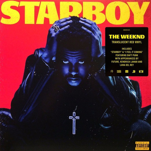 The Weeknd Starboy Translucent Red Edition 2lp Vinilo Nuevo