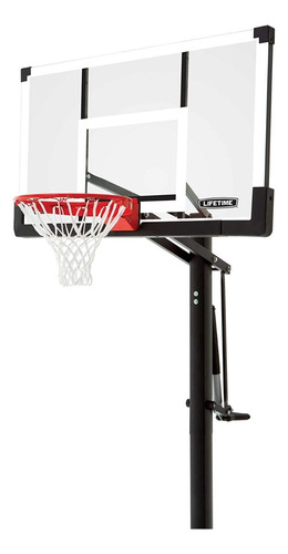 Lifetime 90602 Cancha Baloncesto Suelo Vidrio Templado 54