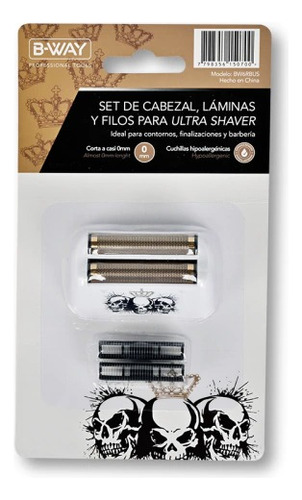 Set De Cabezal, Laminas Y Filos Para Ultra Shaver B-way