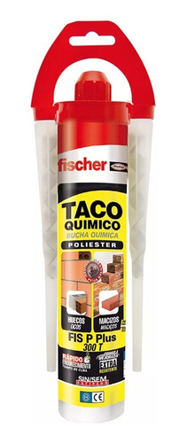 Taco Químico Fischer Anclaje Inyec Fijacion Fis P Plus 300 T
