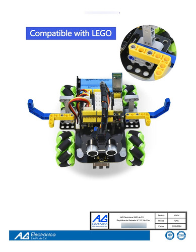 Kit De Robot Coche Inteligente Mecanum Para Arduino