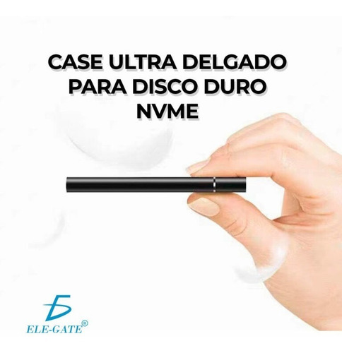 Case Para Ssd M.2 Protocolo Nvme Con Cables Tipo C & Usb 3.0