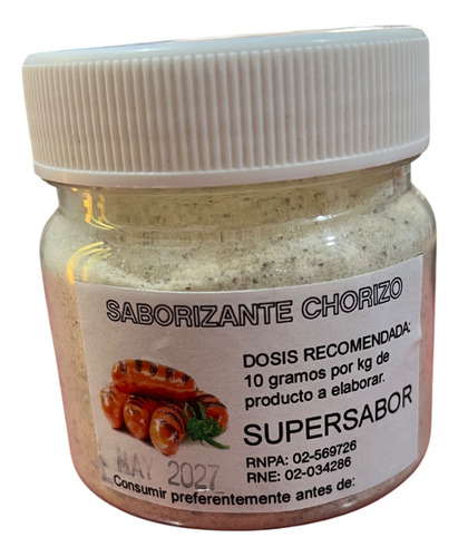 Saborizante Sabor Chorizo ( Apto Veganos )