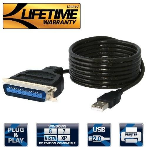 Usb Sabrent Para Ser Paralelo Ieee 1284 Impresora Adaptador 