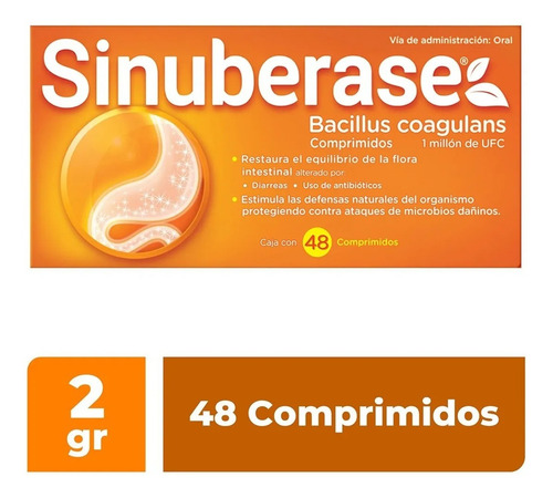 Sinuberase Comprimidos Con 48
