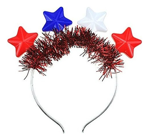 Diademas - Led Light Up July 4th Stars Flashing Headban