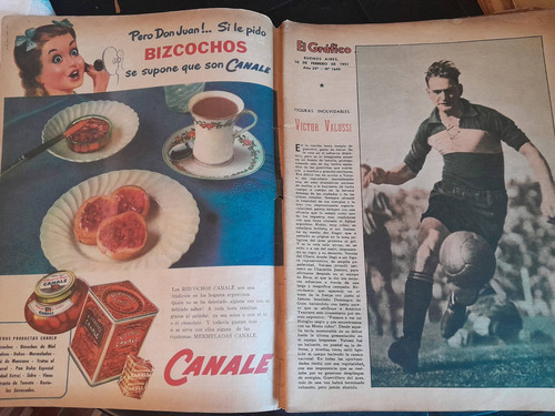 Revista El Gráfico Boca Independiente 16 02 1951 N1645 (Usado)