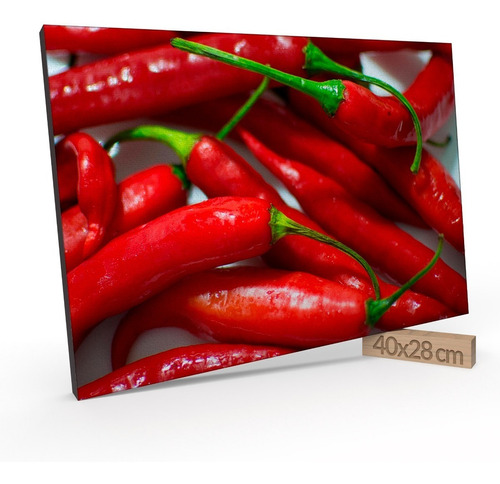 Cuadro Decorativo 28x40 Cm Chiles Comedor Cocina Jd 20-0747