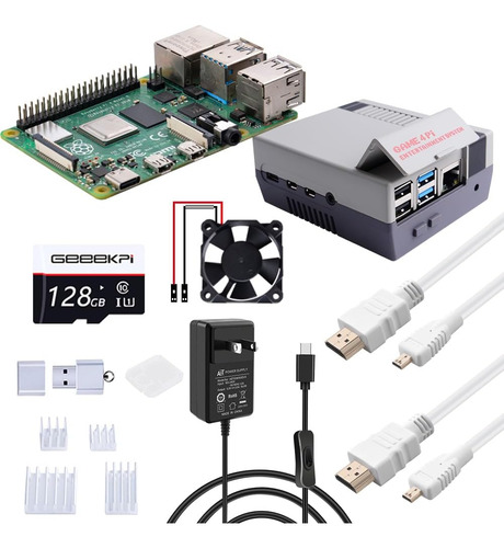 Geeekpi Kit De Inicio Para Raspberry Pi 4 8gb, Con Raspberry