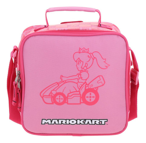 Kit Mochila+lonchera+lapicera Mario Bros Peach Gogo 2025 Rosa Liso