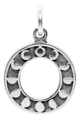 Colgante De Plata 925 Fases Lunares