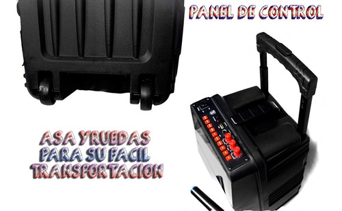 Bafle Karaoke Screen Mirror 8 Bluetooth Control Microfono