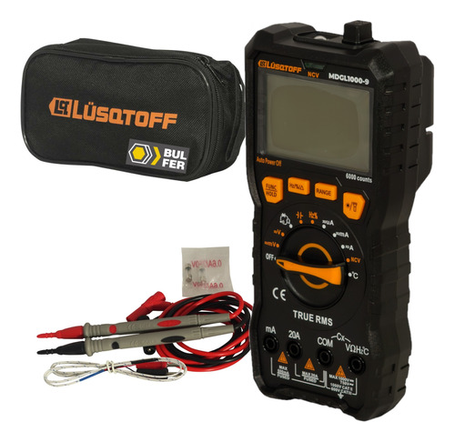 Tester Multímetro Digital 1000v True Rms Estuche Temperatura