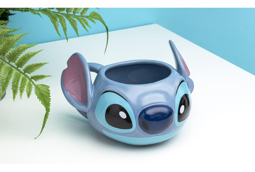 Taza Paladone Disney Stitch Stitch, 450 Ml, Color Negro