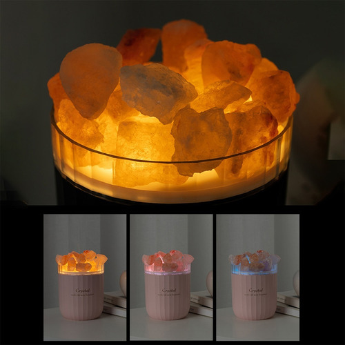 Humidificador Inalambrico + Pack Piedras De Sal Aromaterapia