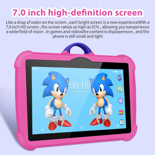 Tableta Inteligente C8 7inches Para Niños 8 + 128gb