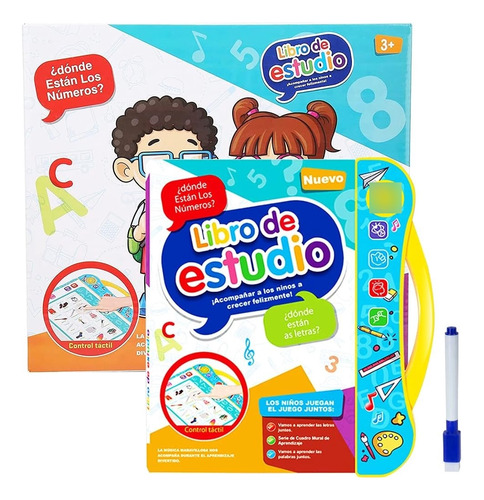 Libro Didáctico Interactivo Aprendizaje Bilingüe Para Niños