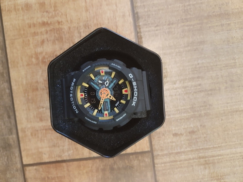 Relógio Original Casio G-shok Ga 110 Pulse Azul E Amarelo