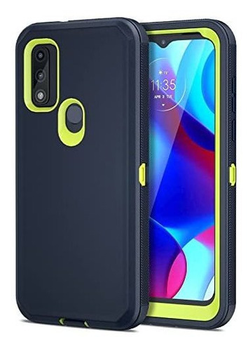 Jiunai Para Moto G Puro 2021 Caso, 2 En 1 Armadura Bwbxs