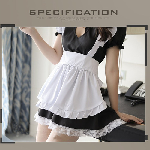 Vestido De Mujer Lovely Maid Cosplay Animation Show Jap 