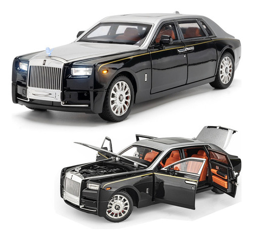 L Rolls Royce Phantom Miniatura Metal Con Luces Y Sonido