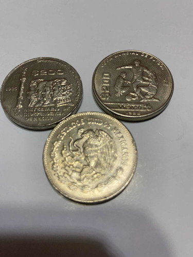 Imagen 4 de 5 de Monedas Conmemorativas 1985 Y 1986 200 Pesos