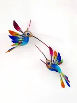 Comprar 2 Colibris Alebrije Con Base | Artesanias | Madera |oaxaca |