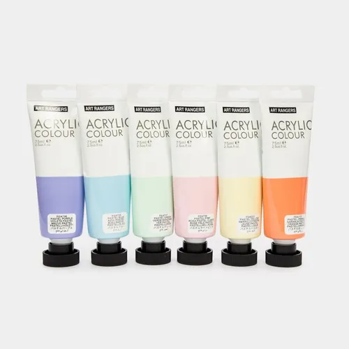 Acrílico De 75 Ml X 6 Unidades, Colores Pastel