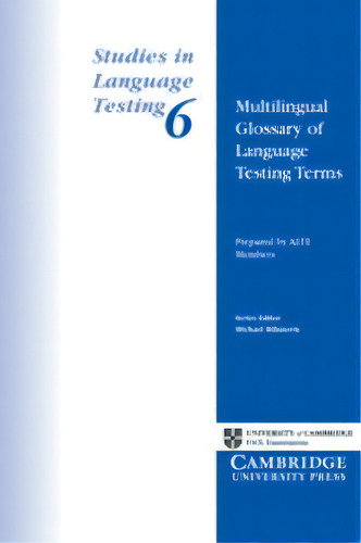 Multilingual Glossary Of Language Testing Terms, De Alte Members. Editorial Cambridge University Press, Tapa Blanda En Inglés