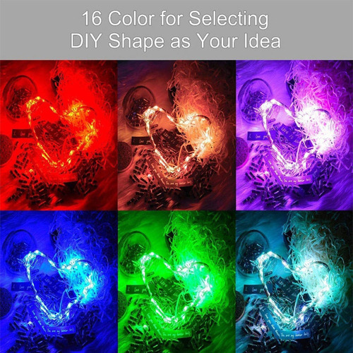 16 Colores Que Cambian De Hadas Del Usb 10m Cadena Luz De