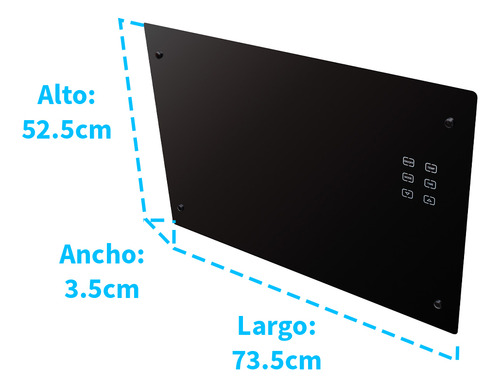 Calefactor De Ambiente Para Piso Y Pared, 1500 W