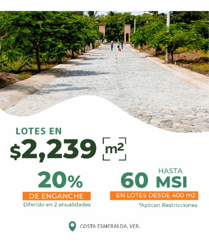 Lotes En Venta, Finca Real, En Costa Esmeralda.
