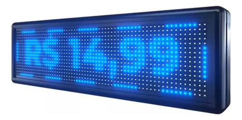 B-Max letreiro led digital 100x20 painel led externo com app wifi cor azul 110v/220v