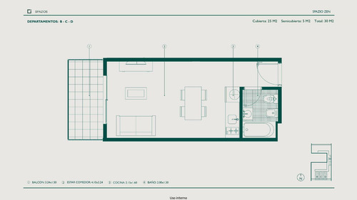 Imagen 8 de 30 de Monoambiente En Venta Caseros