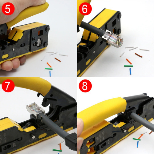 Imagen 8 de 9 de 10 Plug Cat8, Cat7, Cat6 Sftp Ftp Rj45 Conector Blindado