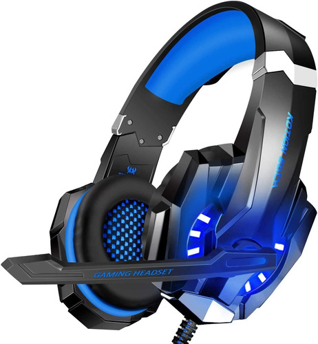 Auriculares Con Cable Y Microfono Gamer | Azul / Estereo