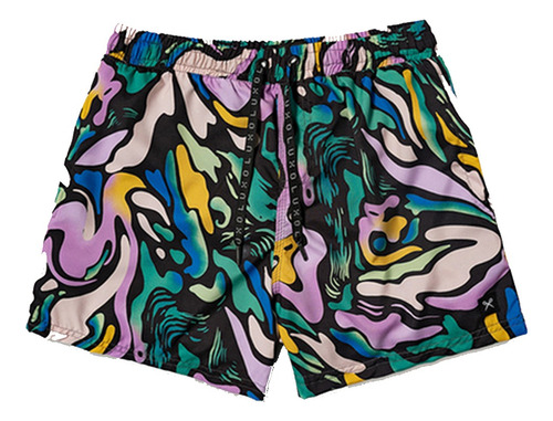 Short De Baño Luxo Malla Hombre Corto Estampado Shorts