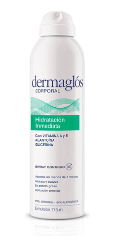 Hidratante Corporal Dermaglós® Spray 175 Ml | Efecto 24hs