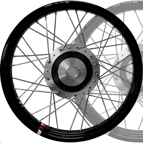 Par Roda Alumínio Aro Viper Vpr Biz 100 110 125 Raios 4mm