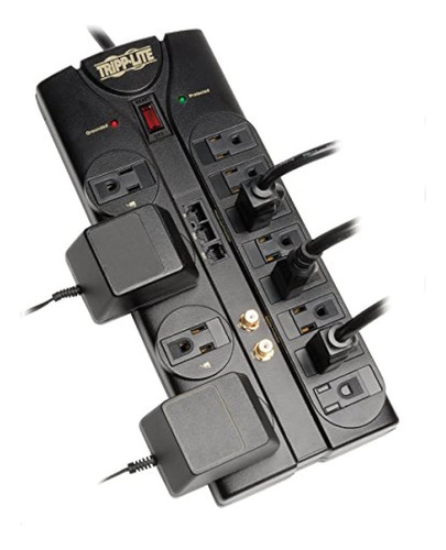 Tripp Lite 12 Outlet Surge Protector Power Strip, Cable De 8