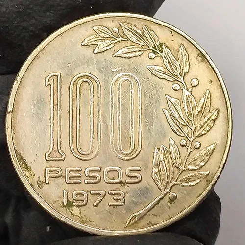 Uruguay 100 Pesos 1973 Antigua Moneda Colección (Usado)