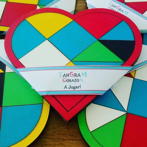 Tangram Corazón - Juego Creativo De Ingenio