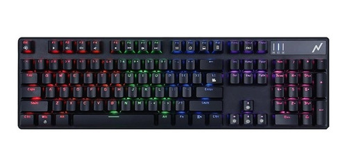 Imagen 4 de 5 de Teclado Mecanico Gamer Noga Ganon Usb Retroiluminado Led Rgb