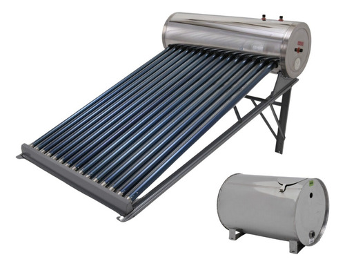 Aquecedor Solar A Vácuo Acoplado 180 Litros - 100% Inox