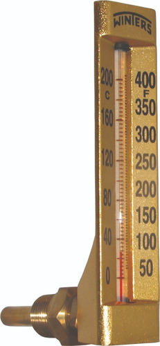 Termometro De Columna 6 , 150c°. 1/2 Npt. Vertical.