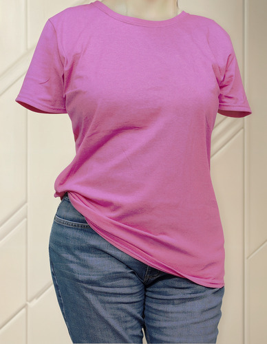Playera Para Mujer Manga Corta Moda Casual Algodon Dama