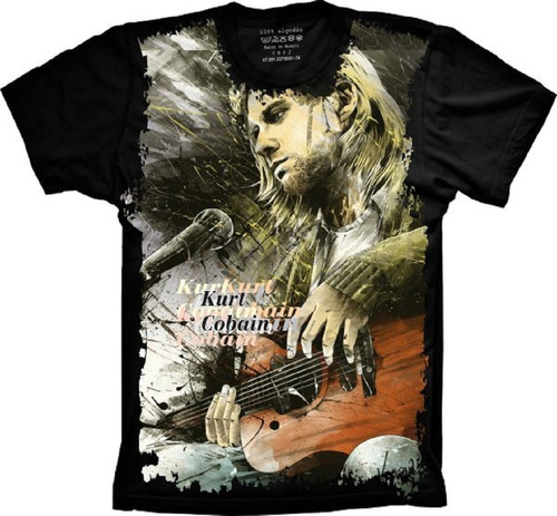 Camiseta Plus Size Banda Nirvana - Kurt Cobain
